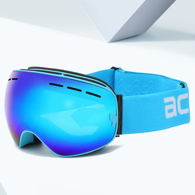 Брендовые лыжные очки ACEXPNM двухслойная противотуманная большая Лыжная маска UV400