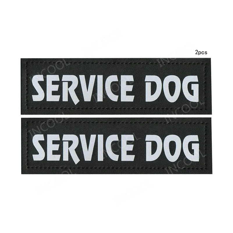 2 PCS SERVICE DOG PVC Rubber Patch Tactical Military Patches Combat Badges Hook Back For Dogs Pets Harness Vest | Дом и сад