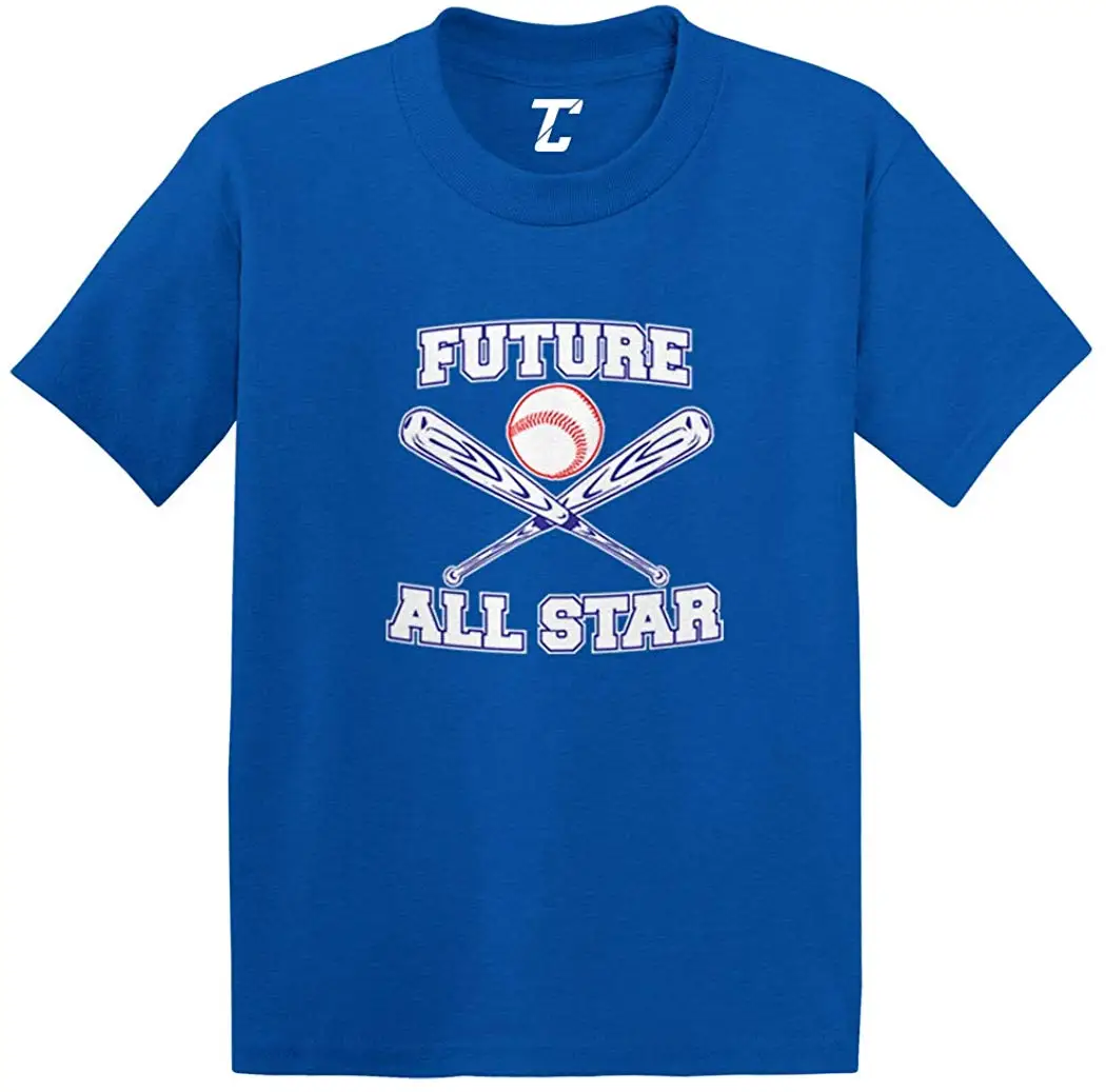 Future All Star-Baseball/хлопковая трикотажная футболка для малышей унисекс мужская и