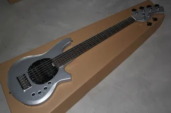 

2016 new + factory + Music Man Sting Ray BONGO Bass metallic silver 6 strings bongo bass free shipping music man bongo special
