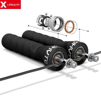 

Crossfit Fitness Equipment Jump Skip Rope Speed Ropes Extra Speed Cable Ball Bearings Anti-Slip Handle Speed Skipping Jump Rope