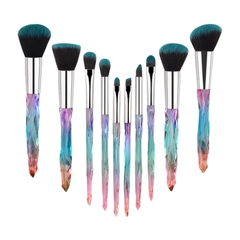 

10pcs Makeup brush set Diamond makeup brush eye shadow and lip foundation liquid eye shadow brush eye shadow brush