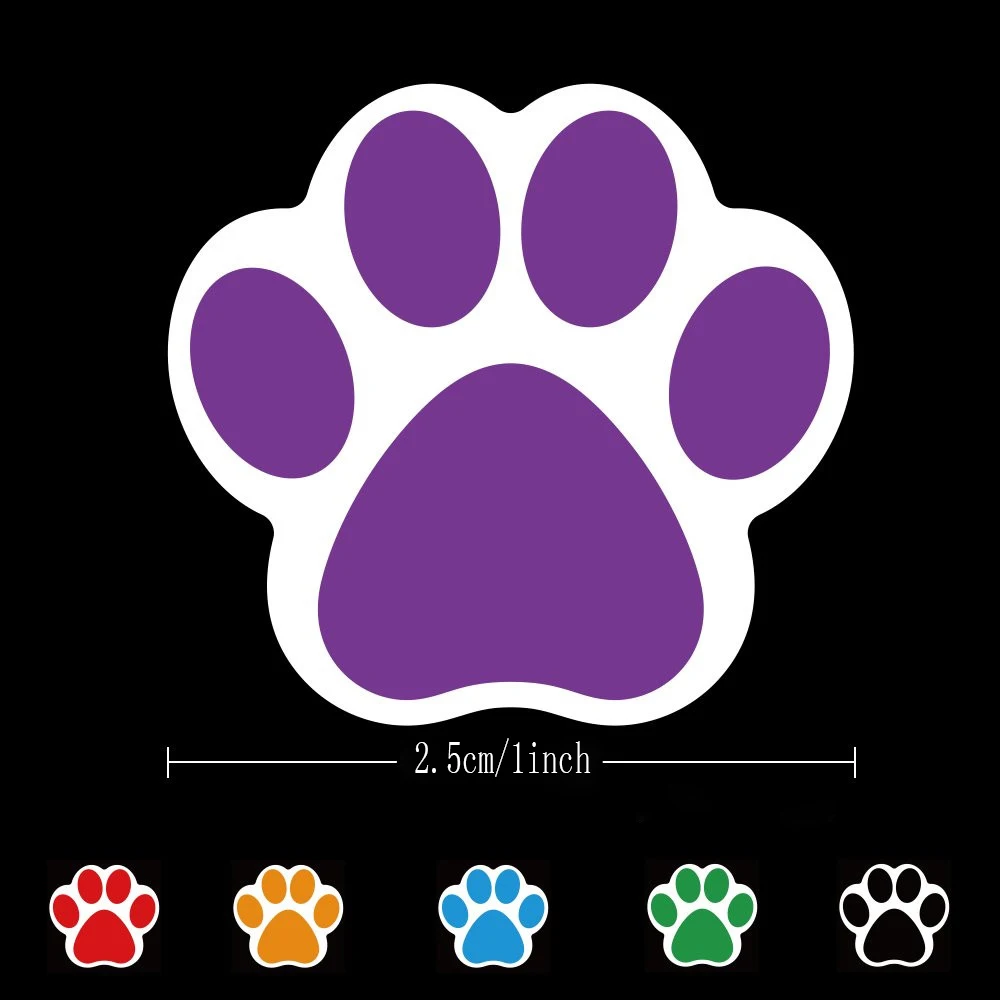 Colorful Paw Prints Mini Stickers - TCR4819