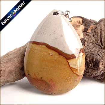

Fashion Natural Picasso Jaspers Pendant Beads Diy Semiprecious Stone Jewelry Necklace Jewelry Making Gem Accessory ZS726