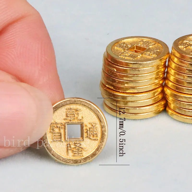 [EL] 1:6 Scale Action Figure Treasure Box Gold Coins Decorative Scene Prop