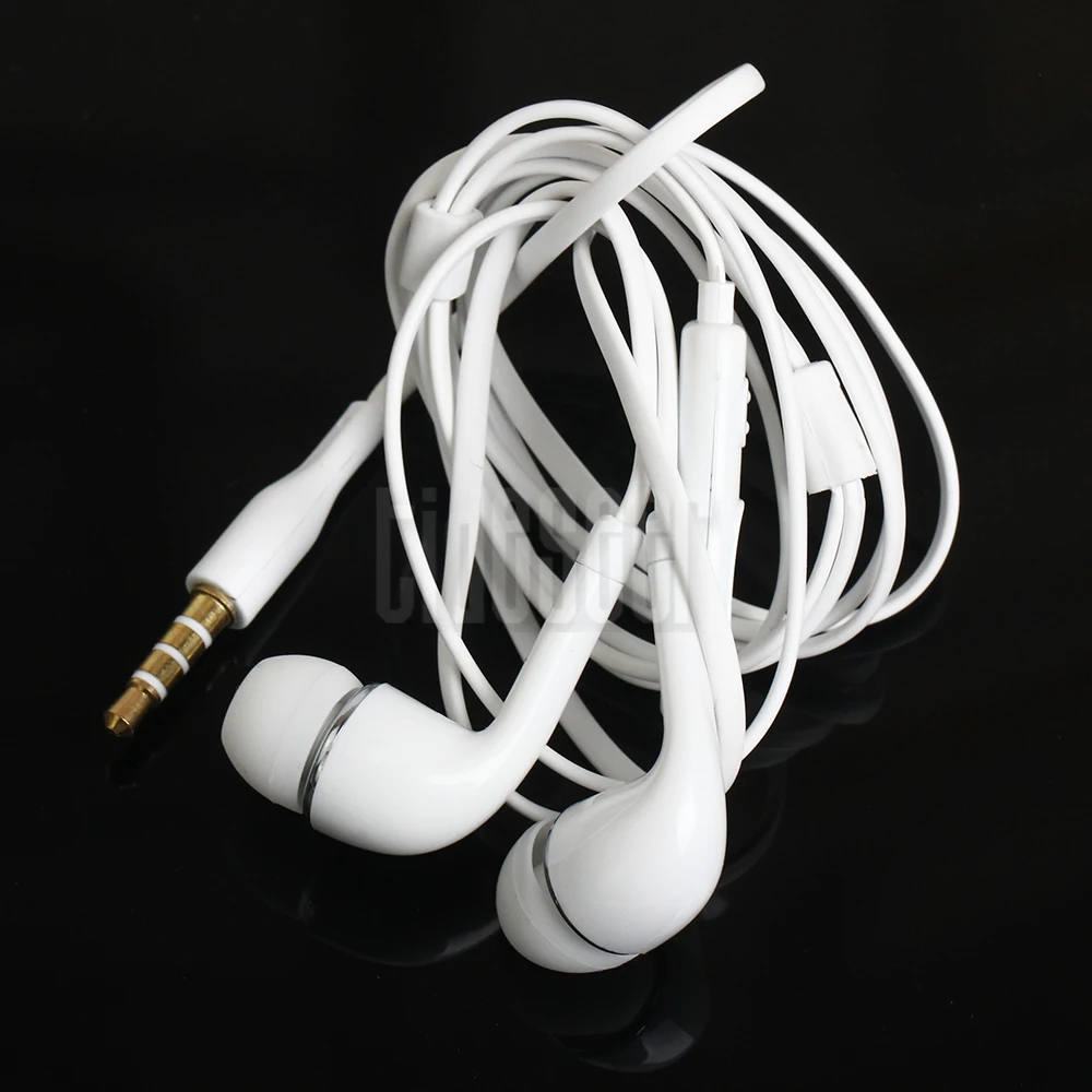 10pcs lot 3 5mm In Ear Earphones Earbuds with Mic Remote Volume Control Sport Wired Headset for Samsung Galaxy S6 S7 S8 J5