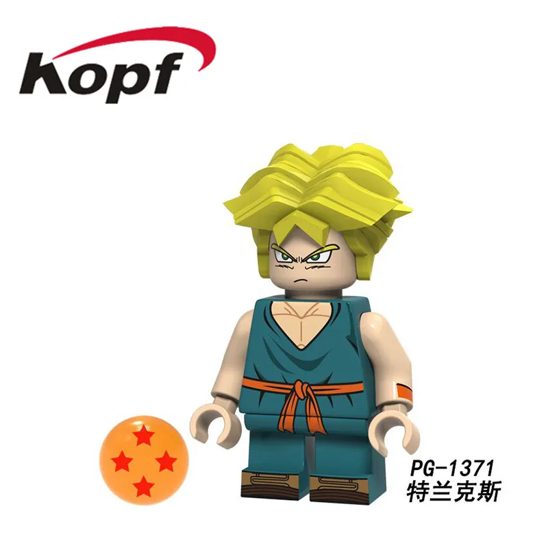 20 шт. Dragon Ball Z экшн-фигурки Сунь Укун Sun Wutian Wu Tianx trunks строительные блокирует обучение Подарочные игрушки Модель Дети PG1367 - Цвет: PG1371 20Pcs No Box