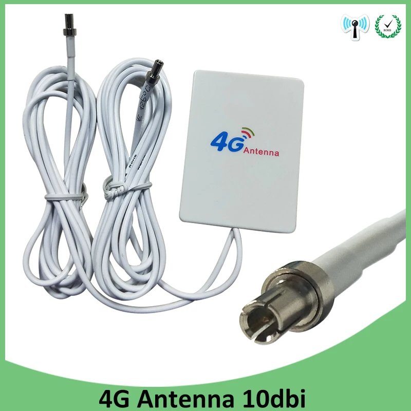 4g маршрутизатор антенна LTE Pannel TS9 SMA CRC9 разъем 3G 4G Anetnna с кабелем 2 м модем