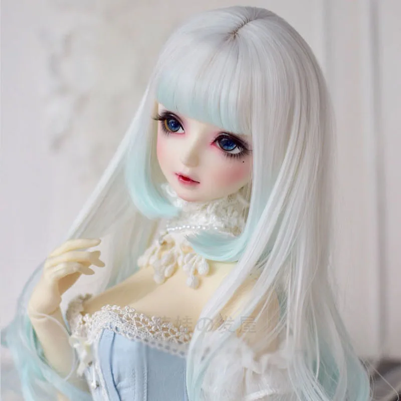 Bybrana кукла bjd парик 4 точки 3 точки размер sd DD гигантский ребенок высокая температура шелковая волна вода желе голова розовый смешанный цвет