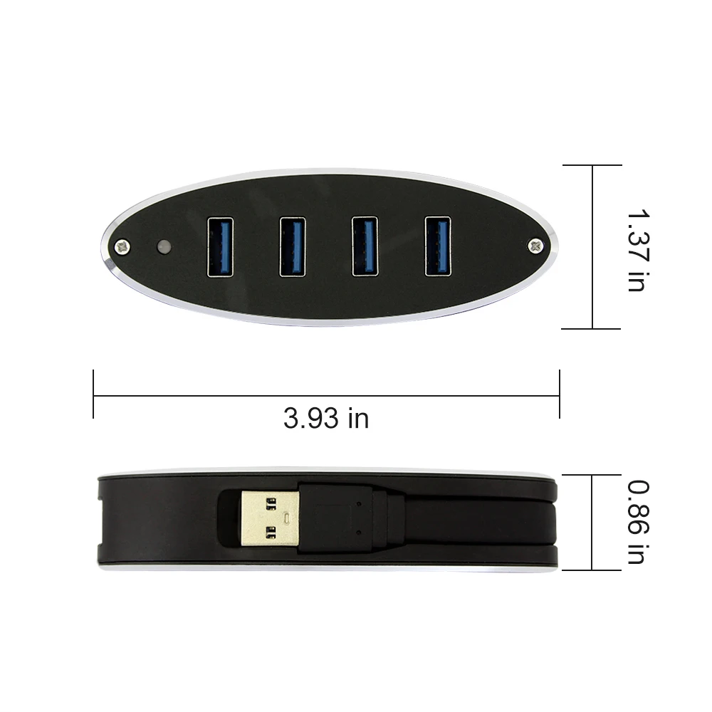 CHUYI USB 3,0 концентратор 4 порта usb зарядка концентратор Мини USB вхаб разветвитель адаптер для MacBook ПК Аксессуары для ноутбуков