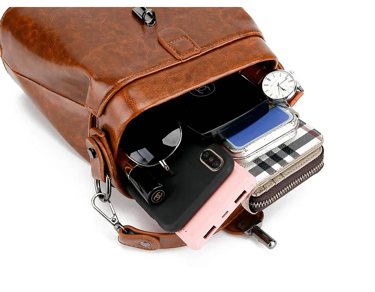 Doctoc Bag Women Leather Handbag 2019 Ladies Small Tote Purse Vintage Crossbody bag for Girls Padlock Messengers Black Brown RED (4)