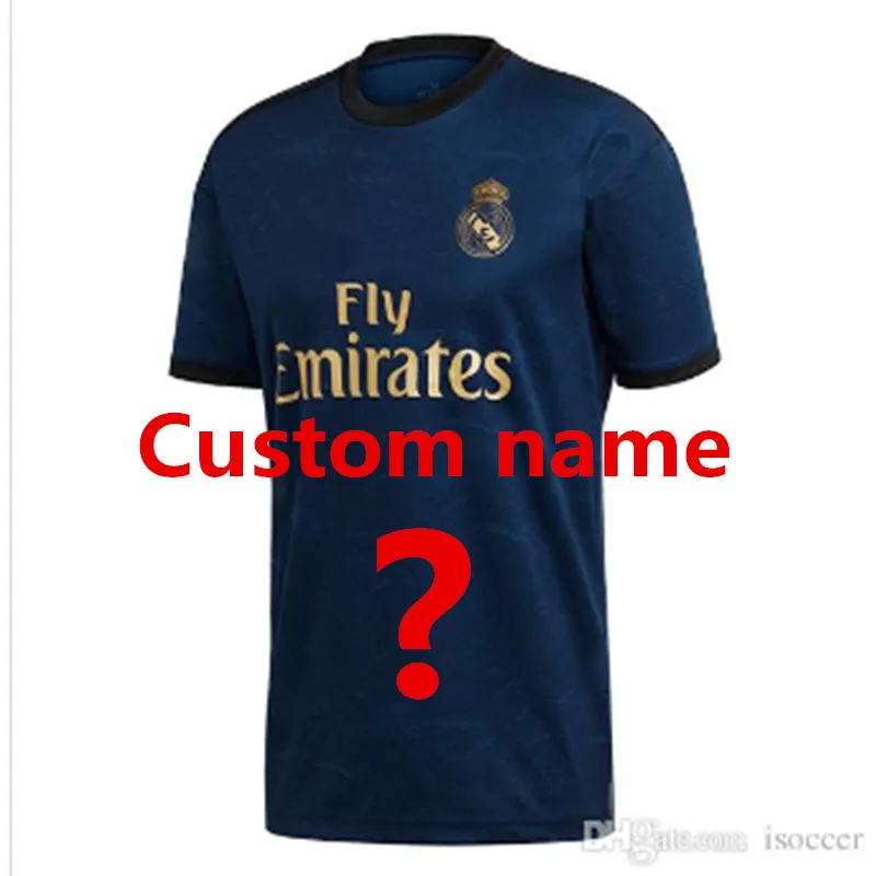 19 20 Real MadridES для взрослых Футбольная Футболка HAZARD SERGIO ramos BENZEMA ASENSIO ISCO BALE JOVIC Размер S-4XL Футбольная Футболка - Цвет: Темно-серый
