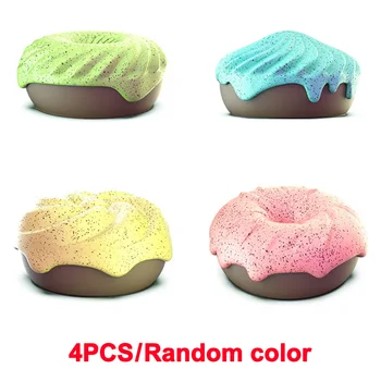 

4pcs Donut Shape Long Lasting Wardrobe Multipurpose Home Car Solid Aromatherapy Pet Deodorant Perfume Random Color Air Freshener