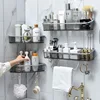 Punch-free Bathroom Shelf Shampoo Cosmetic Towel Storage Rack Organizer Bath Corner Holder Household Items Bathroom Accessories ► Photo 2/6