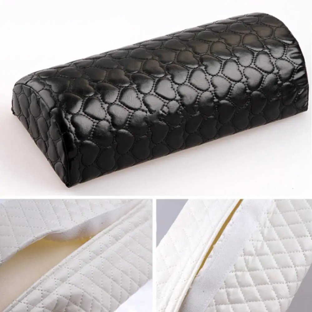 Table Hand Cushion Pillow Holder Love Heart Soft Faux Leather Nail Art Pillow Manicure Hand Arm Rest Cushion Pedicure Tool