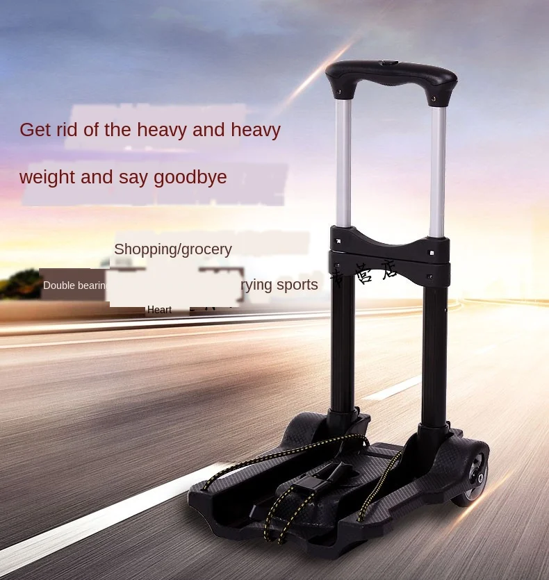 Складной мини тележка автомобиля Алюминий сплав корзина для покупок Чемодан to Cart