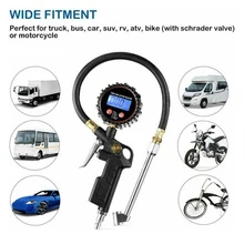 200PSI алюминиевый сплав велосипед манометр портативный автомобиль мотоцикл подсветка универсальный грузовик ЖК цифровой дисплей шин