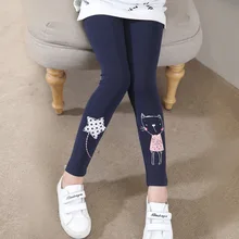 Детская одежда; леггинсы для девочек; сезон осень-зима; бархатная одежда из чистого хлопка в Корейском стиле; Детская Новая Стильная Милая наклейка со звездами и цветами