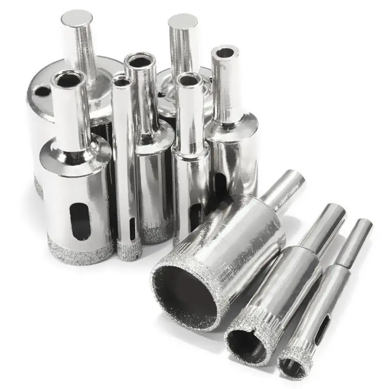 

10Pcs Diamond Drill Bits Glass and Tile Hollow Core Drill Bits Extractor Remover Tools 6-30mm