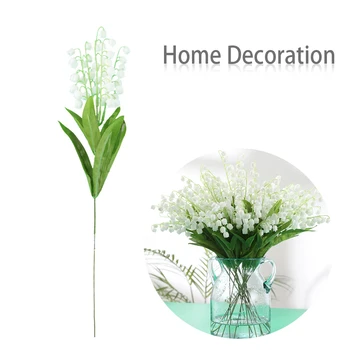 

Artificial Bellflower Plastic Lily of The Valley Simulation Campanula Bride Holding Flowers Wedding Party Decoration Fake Flower