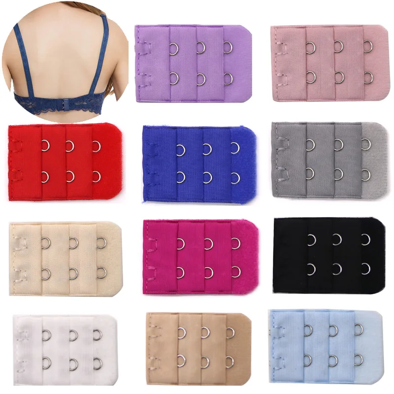 

5/8Pcs Bra Extenders Clip 3 Row 2 Hooks Bra Extensions Hook Women's Underwear Adjustable Lengthened Bra Extenders Accessories