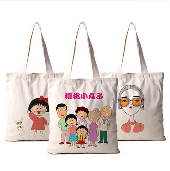 

Folding Shopping Bag Eco-friendly Reusable Portable Shoulder bag Fashion Anime cartoon pattern customizable logo Advertising Bag