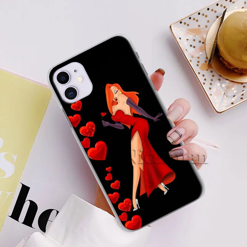 Сексуальный чехол для телефона Jessica Rabbit для Apple iPhone X, XR, XS, 11 Pro Max, 7, 8, 6, 6s Plus, 5 5S, Жесткий Чехол
