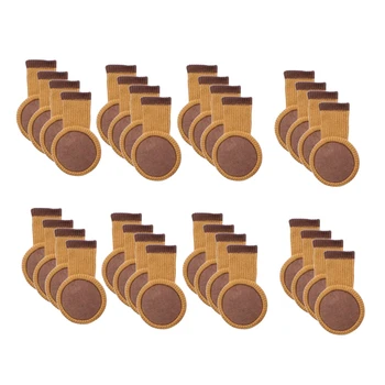 

Furniture Feet Covers,Non-Slip Knitted Elastic Chair Socks ,Fit Diameter From 2.4inch to 7.8inch,32 Pcs(Brown)