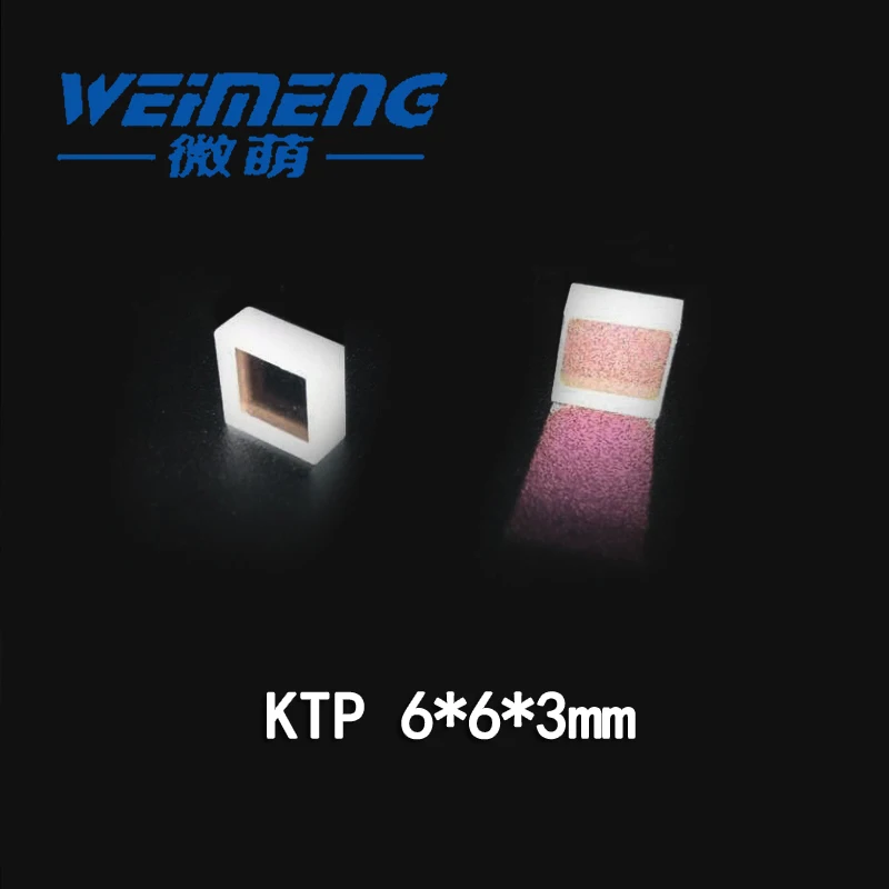 

Weimeng 6*6*3mm KTP lens laser mirror optical glass for laser machine laser beauty eqcutting machine
