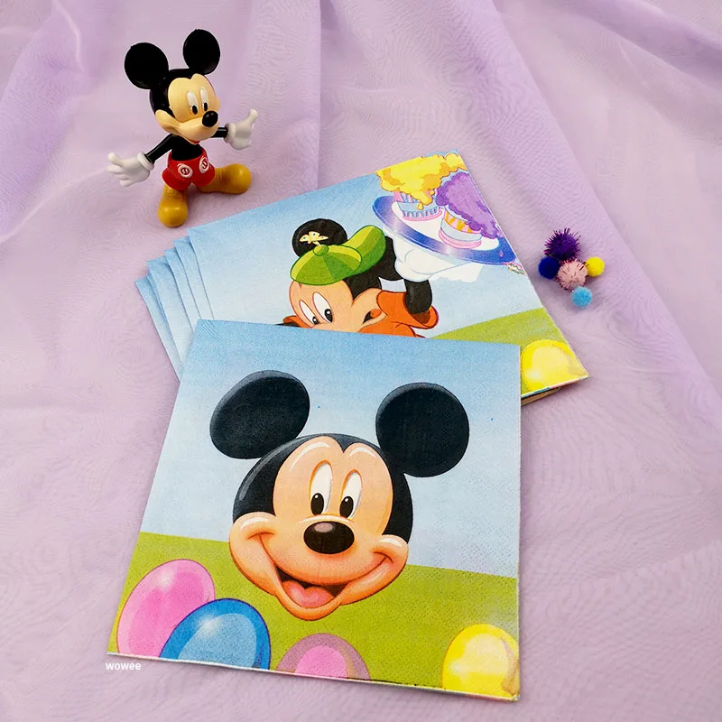 Mickey Mouse Kids Birthday Cartoon Theme Tableware Party Supplies Festival Decoration Favors For Boys And Girls Baby Shower Hot