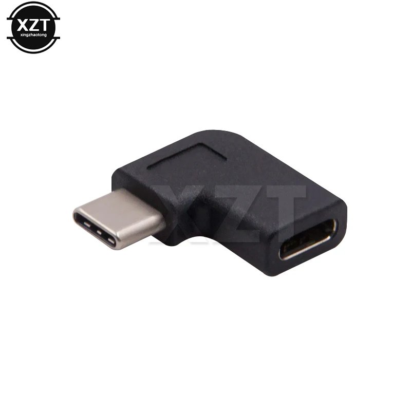 Premium Right Angle USB-C 3.1 Male to Female Adapter