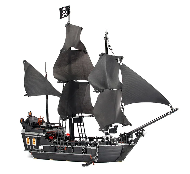 

Black Pearl Building Blocks Ship Queen Anne 4184 4195 Silent Mary Pirates Caribbean Imperial Flagship For Kids Toys Gift