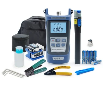 

Fiber Optic Equipment FTTH Tool Kit Fiber Clever Optical Power Meter with Portable Bag