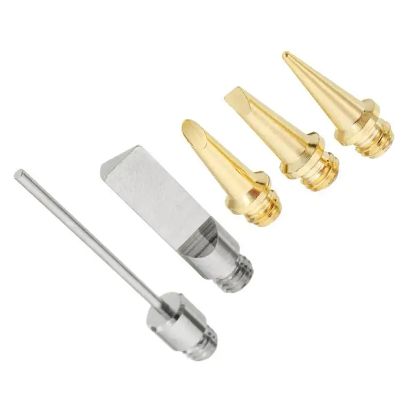 New 5pcs Nozzle For HS-1115K 10 In 1 Pro Butane Gas Soldering Iron Kit Cutting Head Tips Torch Pen Tool Cordless Welding Tools