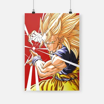 

Goku ssj3 dragon ball Z anime canvas painting decor wall art pictures bedroom study home living room decoration prints poster