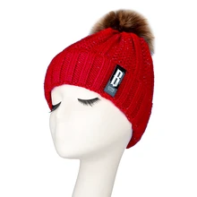 201901 Новая Женская Зимняя шерстяная шапка, плюс бархатная Толстая вязаная шляпа теплая шапка для ушей, милый головной убор