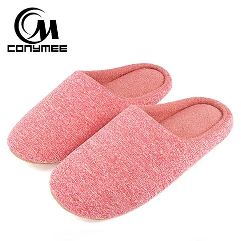 QBX-RCS Pink Зимние женские домашние тапочки; повседневная обувь на плоской подошве; Мягкие плюшевые пушистые тапочки теплые женские тапочки для спальни обувь для дома Большие Размеры Мужчины Женщины Меховые Тапочки Сандалии хлопок - Цвет: QBX-RCS Pink