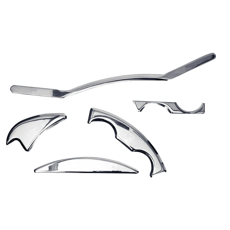 5Pcs/Set Stainless Steel Tissue Therapy Muscle Massage IASTM Tools Whole Body Relaxation Deep Recovery Promote Blood Circ | Красота и