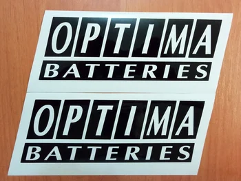 

For (2Pcs) OPTIMA BATTERIES Car RACING Auto Die Cut Decals Stickers Vinyl Emblem Logo