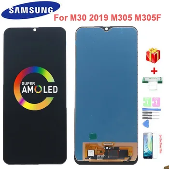 

Super AMOLED 6.4"LCD Display For Samsung Galaxy M30 2019 M305 M305F SM-M305F M305FN LCD Display Touch Screen Digitizer Assembly