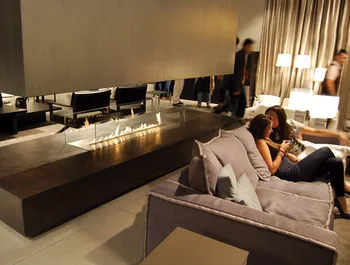 

hot sale 48 inches see through fireplace insert modern decorative fireplace with remote