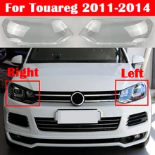 Samochód przedni reflektor szklany reflektor przezroczysty klosz lampy Shell Auto osłona obiektywu dla Volkswagen Touareg 2011-2014