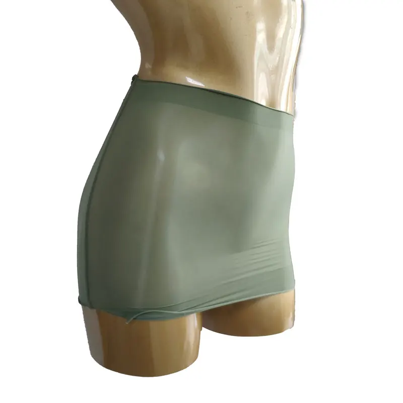 Sexy Oil Shiny Transparent Skrits Double Use Tube Top Hot Erotic Elastic Sheer Glossy Mini Skirts Tight Pencil Cute Micro Skirt | Женская