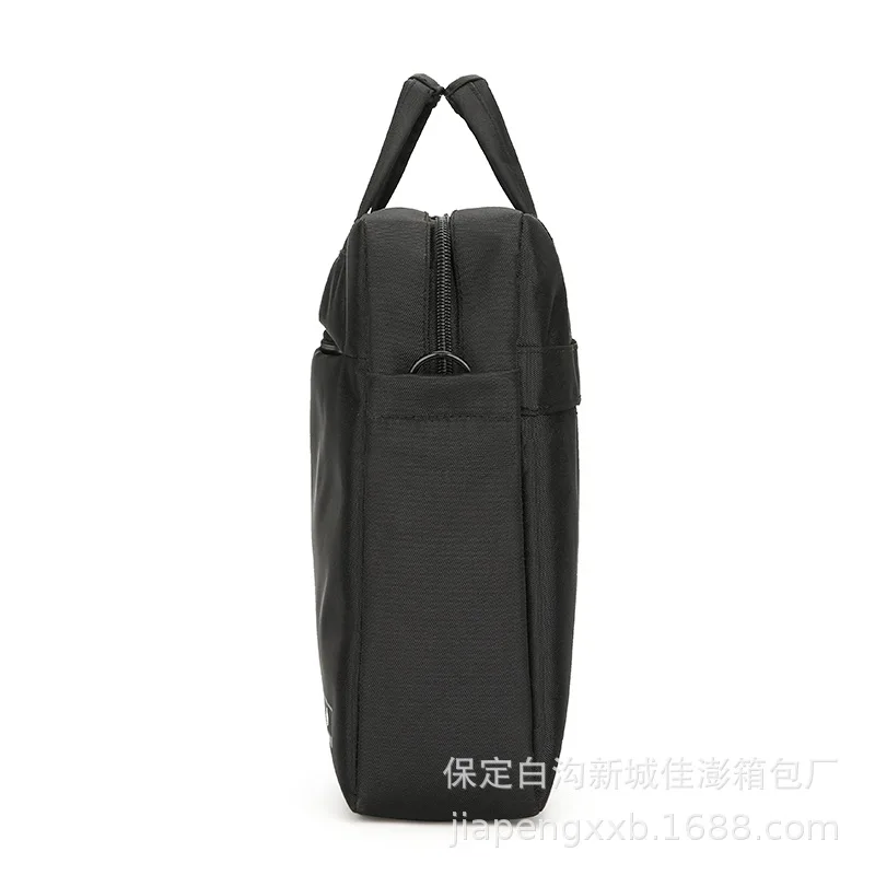 

New Style Men 14-Inch Computer Bag Nylon Handbag Oxford Cloth Shoulder Oblique Business Backpack Waterproof Wearable Set
