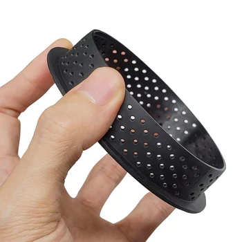 

8pcs Cake Mould Perforated Mousse Cutter Round-Shape Circle Ring Tart Bake Tool Non Stick Mousse Circle