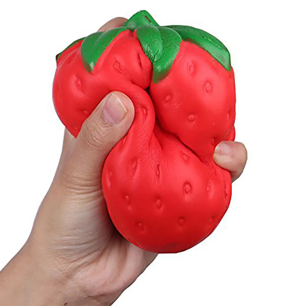Slow Rebound Simulation Fruit Strawberry Banana Decompression Toy  Stress Reliever Decor Toys photography props #B