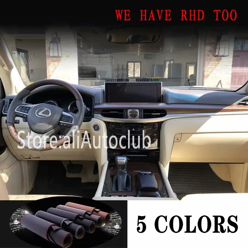 

For lexus lx570 lx570 2016 2017 2018 2019 2020 Leather Dashmat Car Styling Covers Dash Mat Dashboard Cover Carpet Accessories