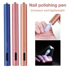 USB Портативный Фрезер для ногтей, сверлильный полировки ручка 12000 об/мин маникюрный салон сверлильный станок шлифовальное устройство с светодиодный освещения слуховые аппараты для удаления ногтей полис