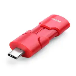 DISAIN – clé usb 3.0 + type c haute vitesse, support à mémoire de 64 go/128 go, rouge, noir, pour téléphone portable et ordinateur de bureau 