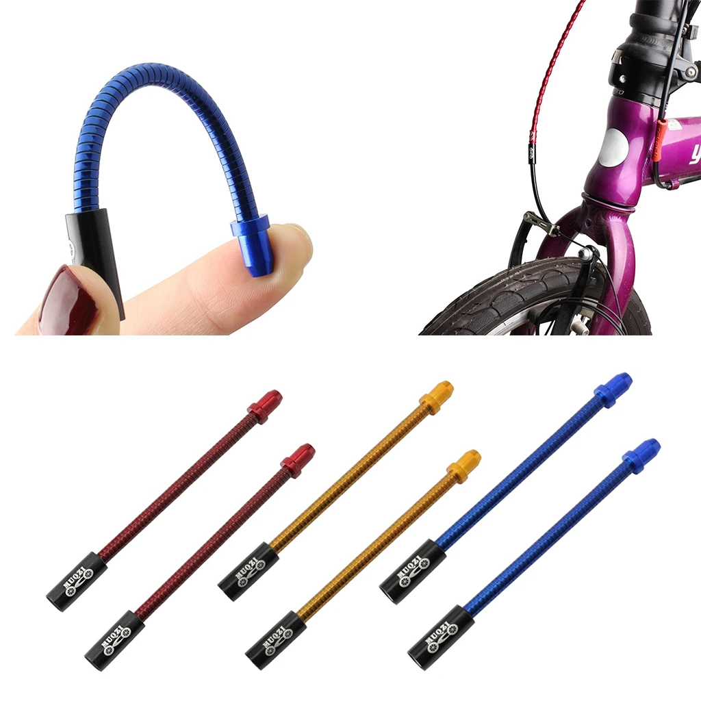 2x Flexible Bike V Brake Noodle Caliper Elbow Inner Tube Bicke Brake Noodles Cable Guide Boots Mountain Bicycle Part Accessories